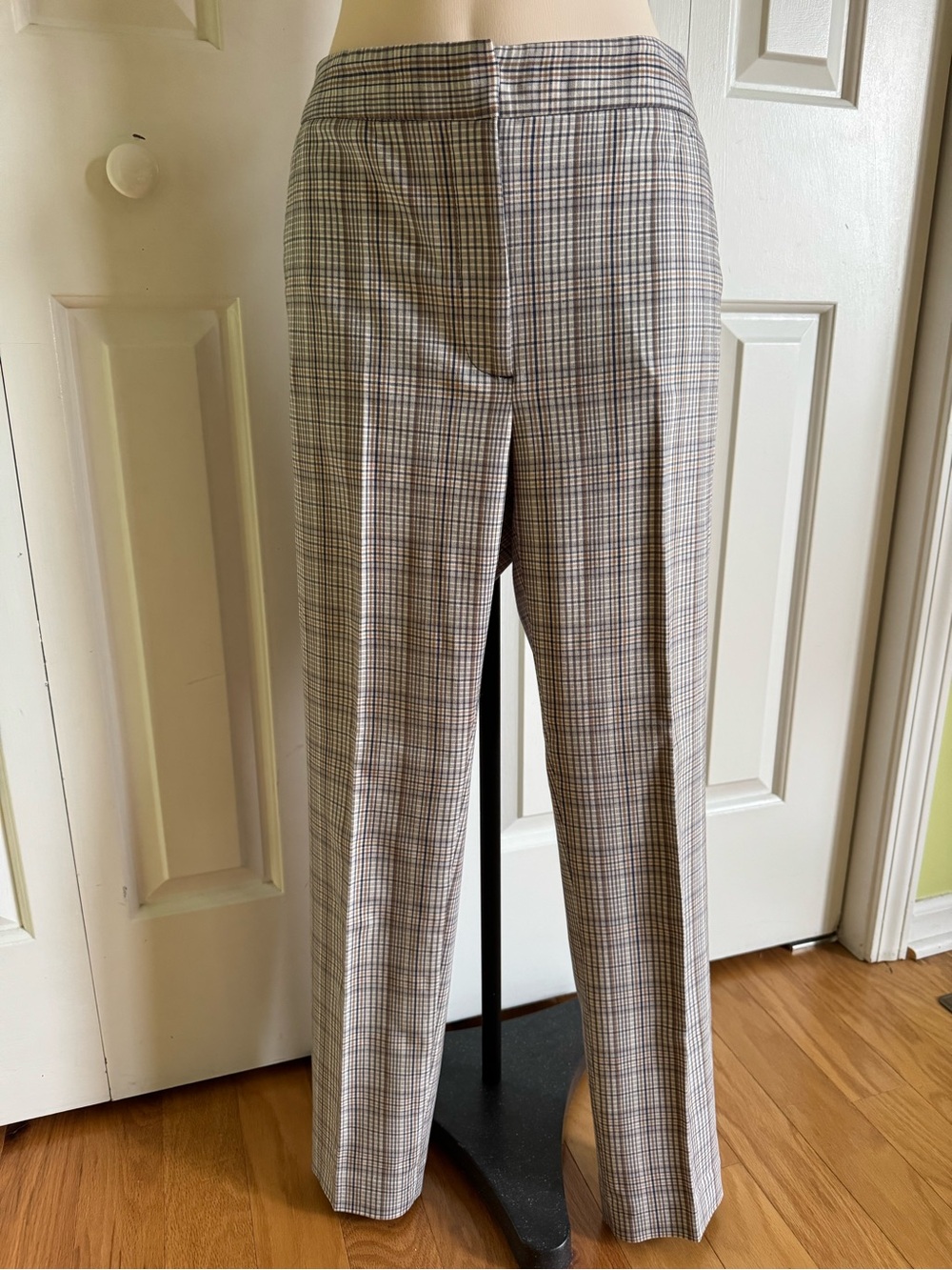 ZARA Women Checkered Cropped Pants L NWOT